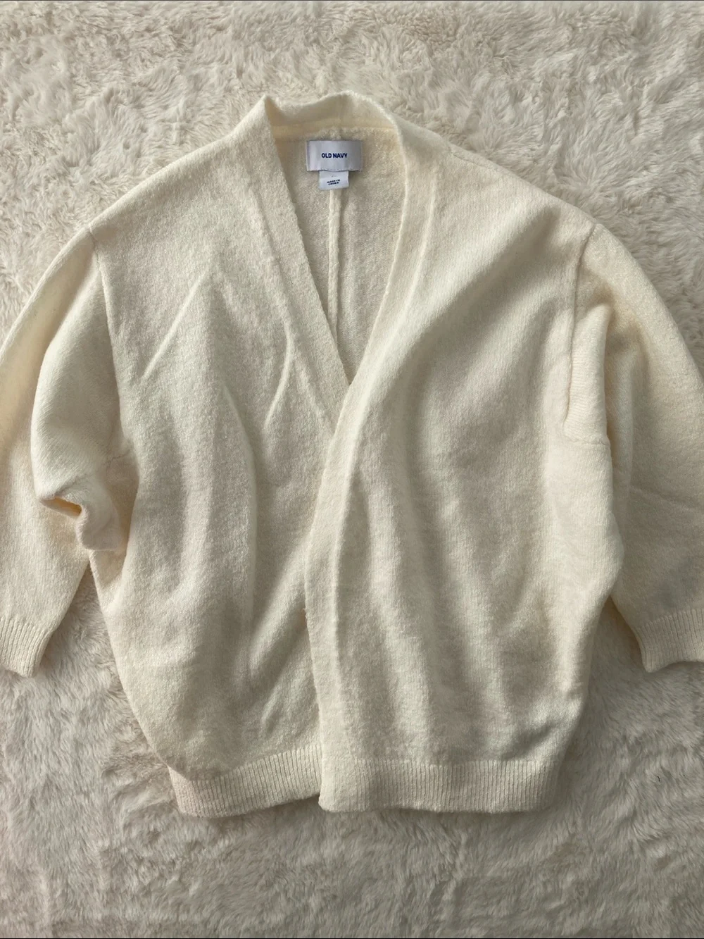 SALE! 50% Off Kids Old Navy Ivory Open-Front Cozy Cardigan Size 5T